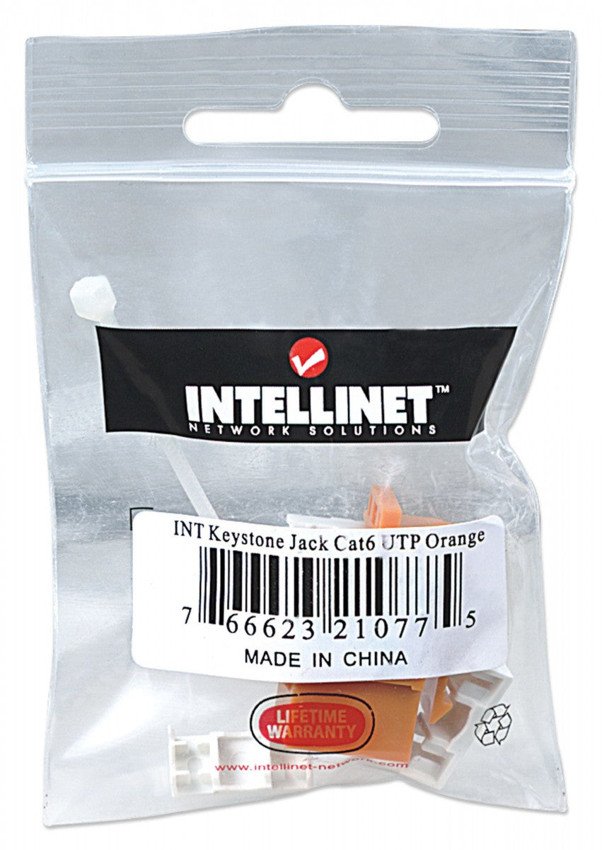 Intellinet 210775 Module keystone C6 UTP orange