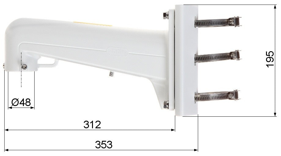 Hikvision DS-1602ZJ-Pole Vertical pole mount