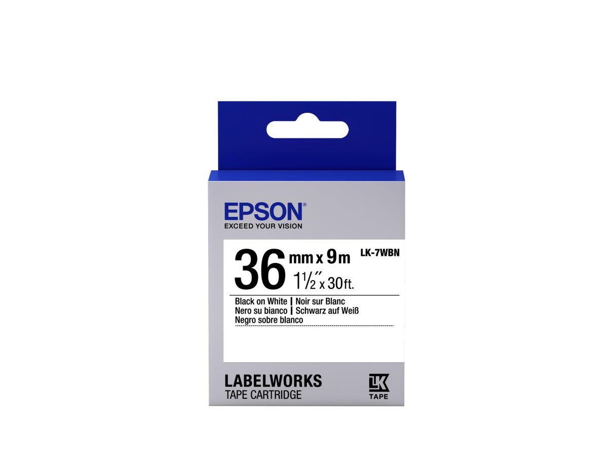 Epson LK-7WBN ruban d'étiquette