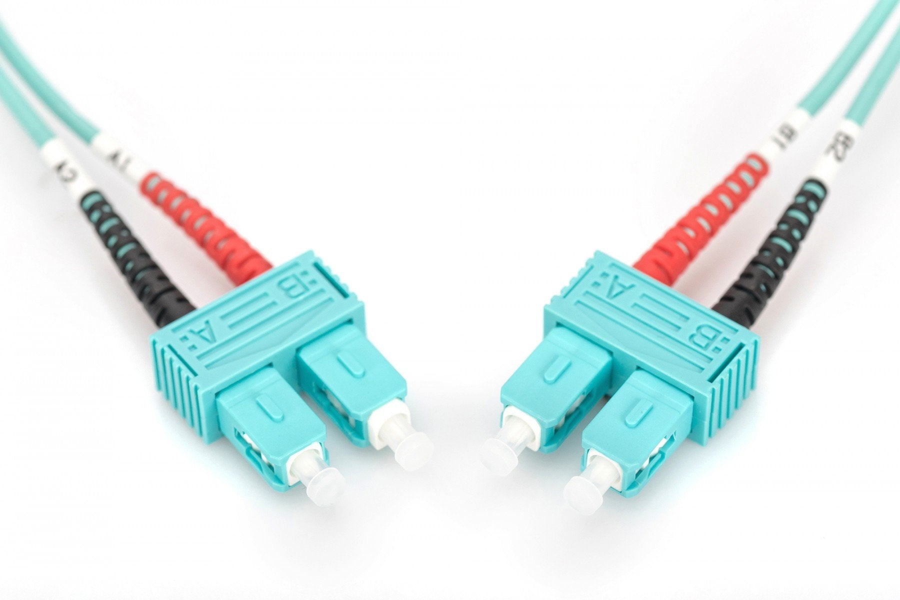 DIGITUS Câble de brassage multimode OM 3 a fibre optique - SC / SC - 2 m - I-VH - OM3 - SC - SC