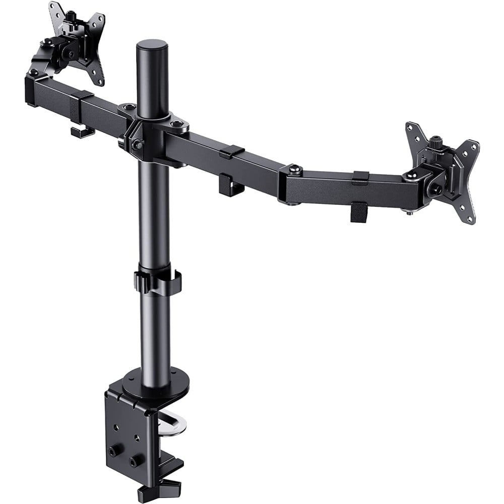 Techly ICA-LCD 582-D Support de Moniteur Double 13-32” LCD 8kg Bureau Rotatif