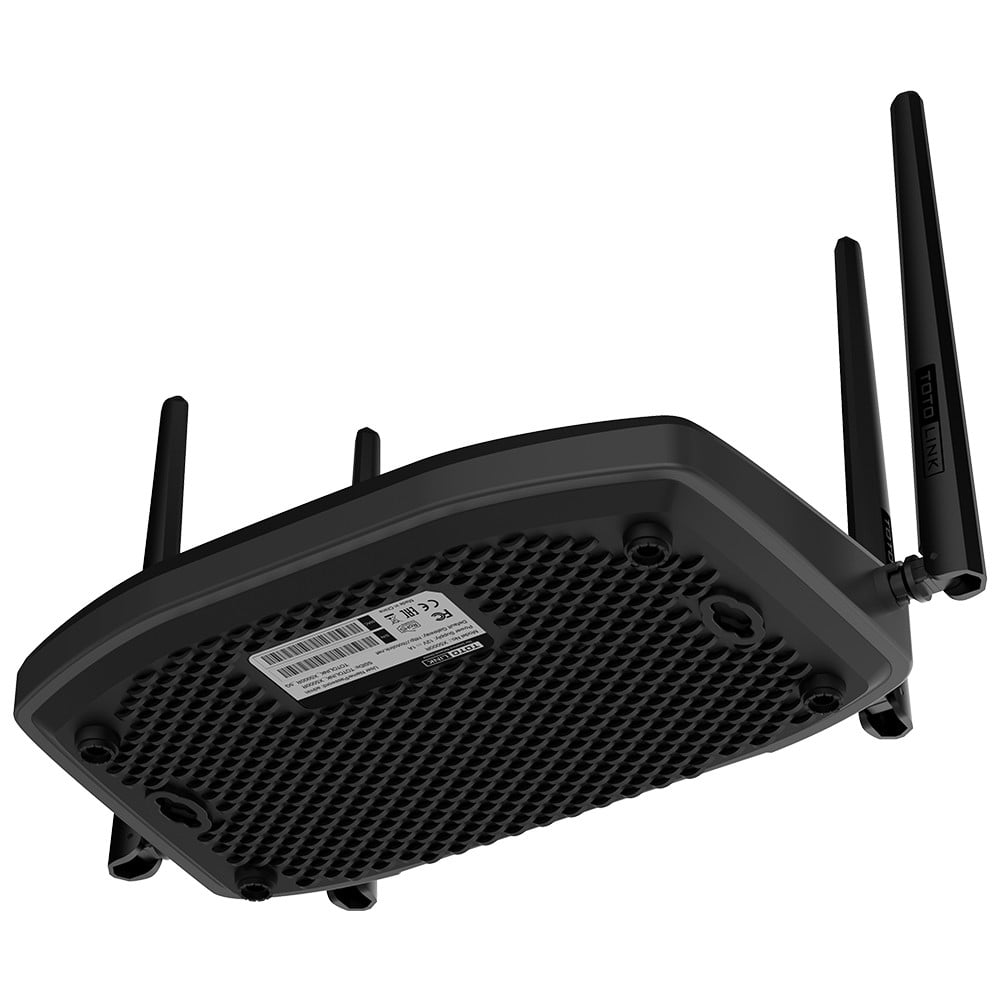 TOTOLINK X5000R AX1800 WIRELESS DUAL BAND GIGABIT ROUTER vlan routeur sans fil Gigabit Ethernet Bi-bande (2,4 GHz / 5 GHz) Noir