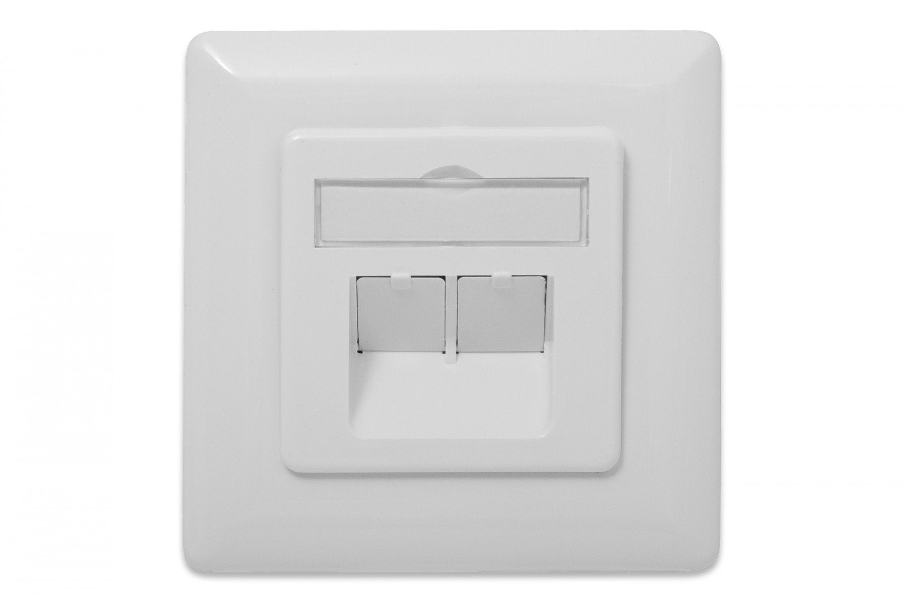 Digitus DN-9008-1 prise de courant 2 x RJ-45 Blanc