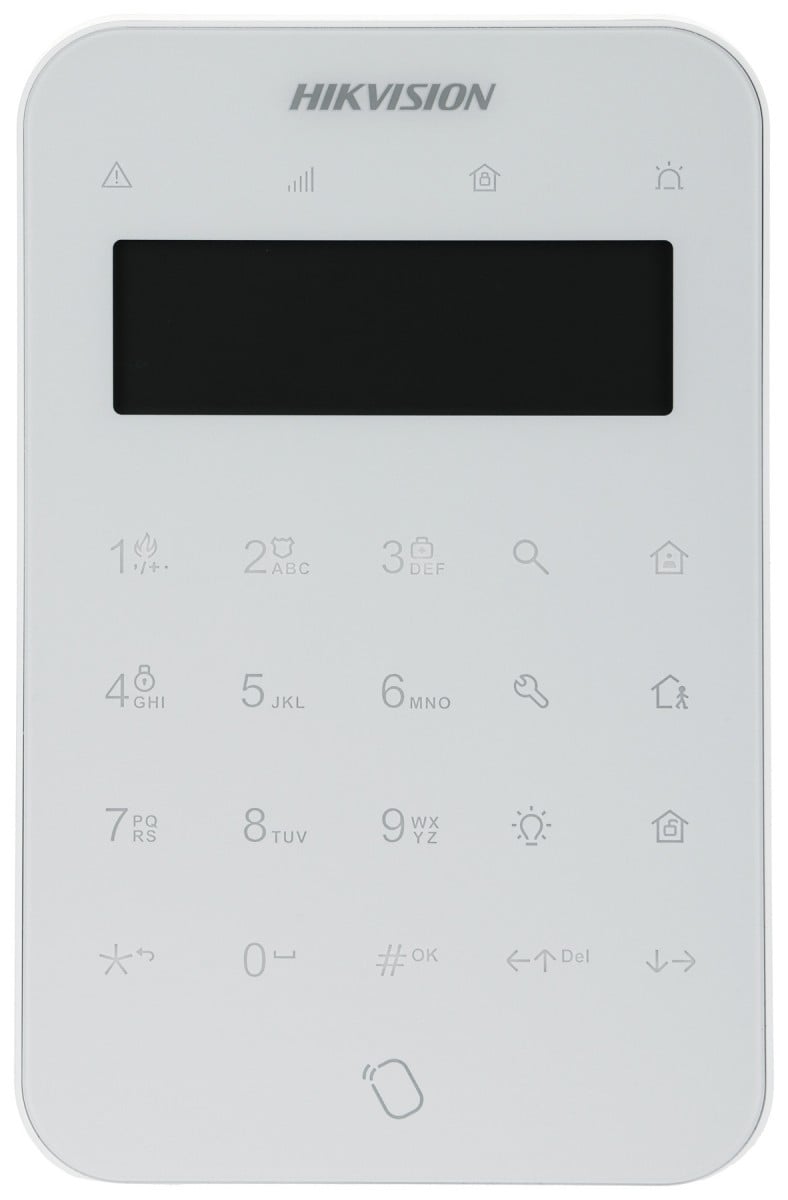 Hikvision DS-PK1-LT-WE dispositif de sécurité 868MHz communication bidirectionnelle écran LCD