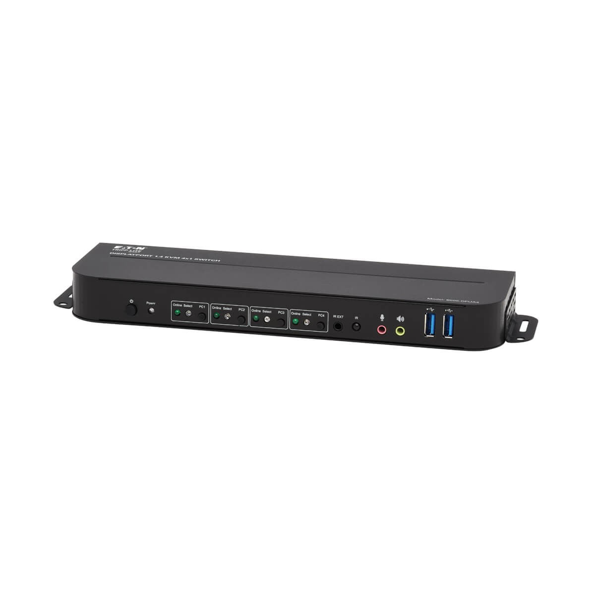 EATON TRIPPLITE Commutateur KVM 4 ports DisplayPort/USB 4K 60 Hz HDR HDCP 2.2 IR DP 1.4 partage USB