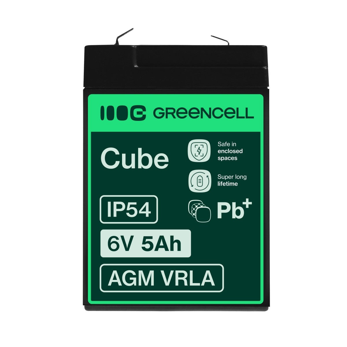 Green Cell AGM11 Batterie de l'onduleur Sealed Lead Acid (VRLA) 6 V 5 Ah