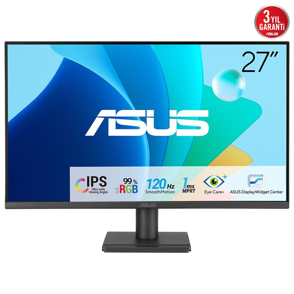 ASUS VA279HG 27p IPS WLED FHD 16:9 120Hz 300cd/m2 1ms HDMI D-Sub Black