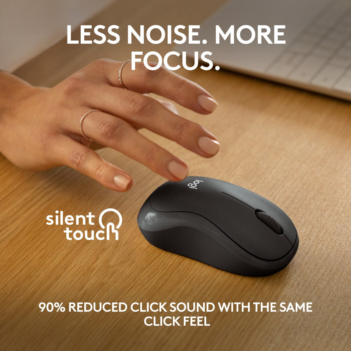 LOGITECH M240 Silent Mouse right and left-handed optical 3 buttons wireless Bluetooth graphite