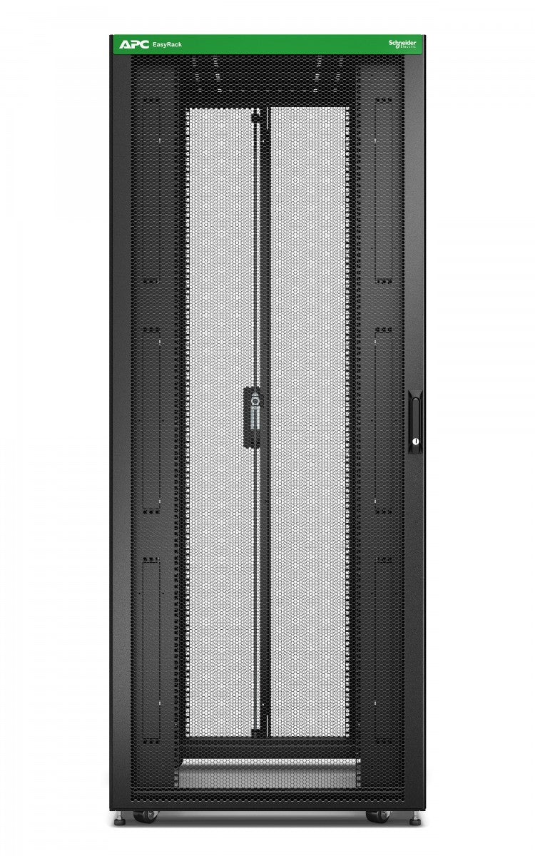 APC Easy Rack 42Ux800x1200 Roof/Side panel/castors/feet No Bottom 4Brackets black