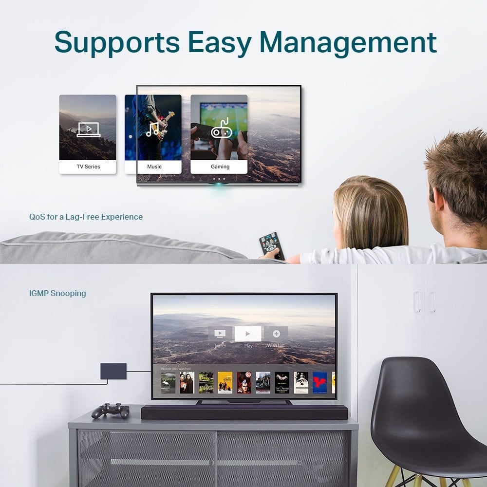 5 Port Gigabit Easy Smart Switch
