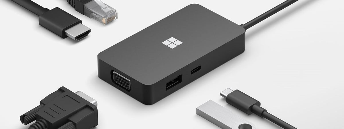 Microsoft 1E4-00003 hub & concentrateur Noir