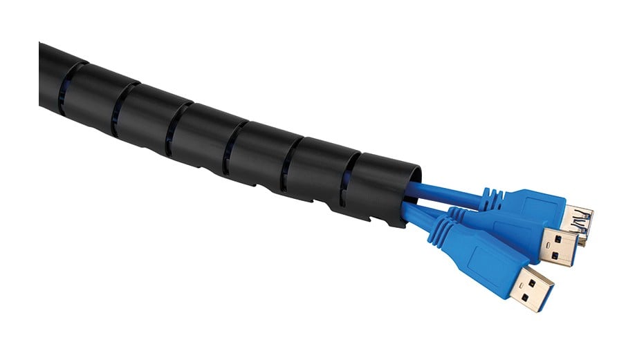 NEOMOUNTS Spiral Cable Wrap 25mm multiple cables black