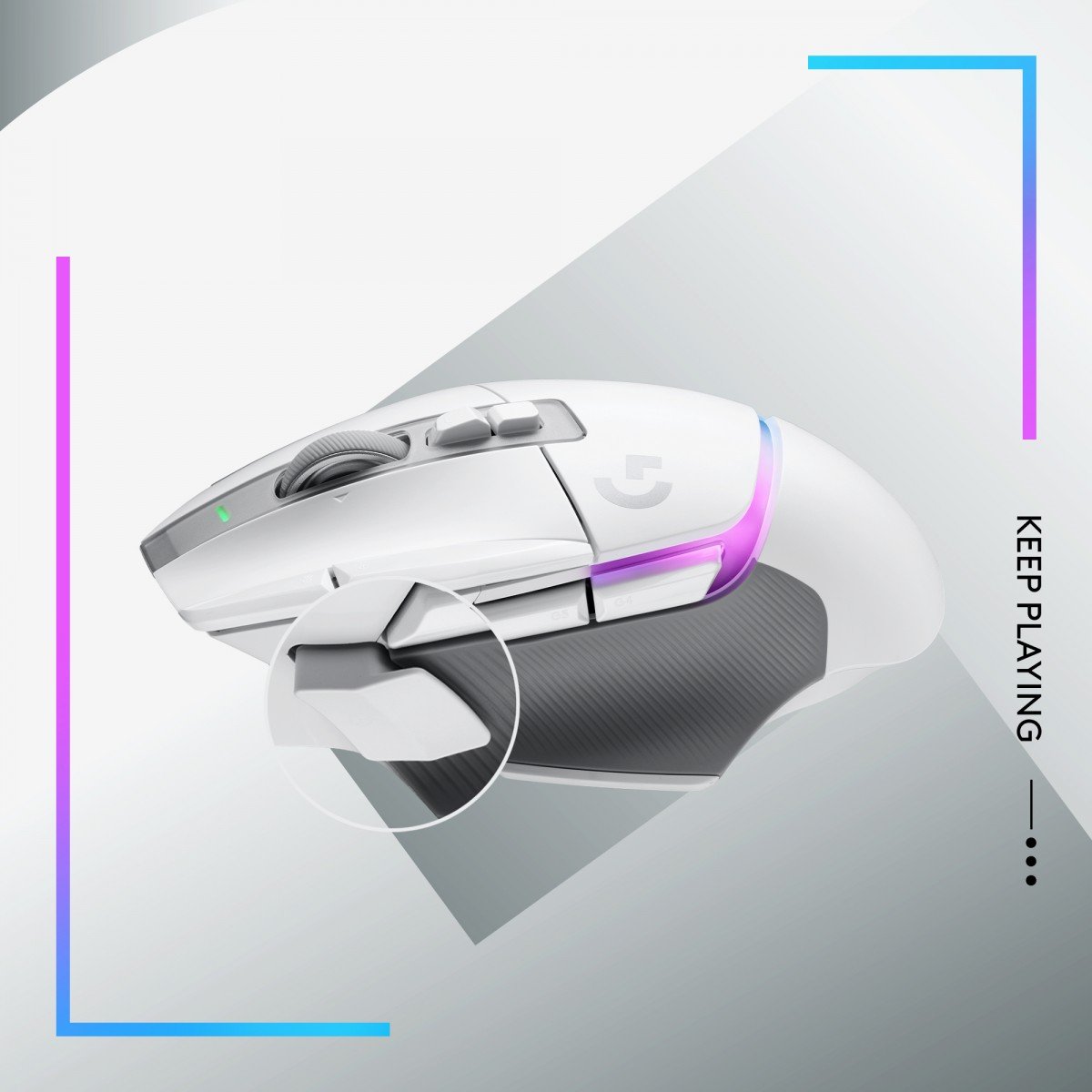 LOGITECH G502 X PLUS - WHITE/PREMIUM - EER2