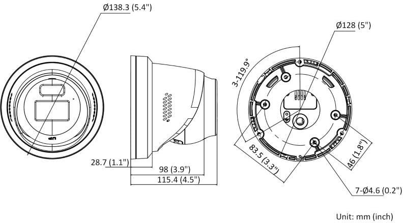 Hikvision DS-2CD2386G2H-IS2U/SL(2.8mm) caméra réseau fixe turret 8MP avec AcuSense, lumiere stroboscopique et avertissement sonore