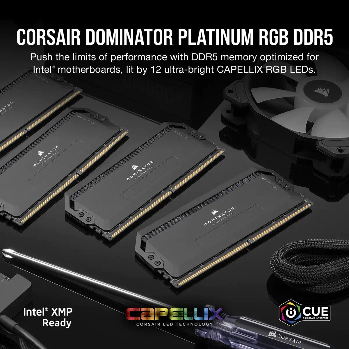 Corsair Dominator CMT32GX5M2B6400C32 module de mémoire 32 Go 2 x 16 Go DDR5 288-pin DIMM
