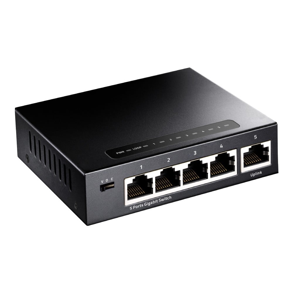 Cudy GS105 commutateur réseau Non-géré Gigabit Ethernet (10/100/1000) Noir