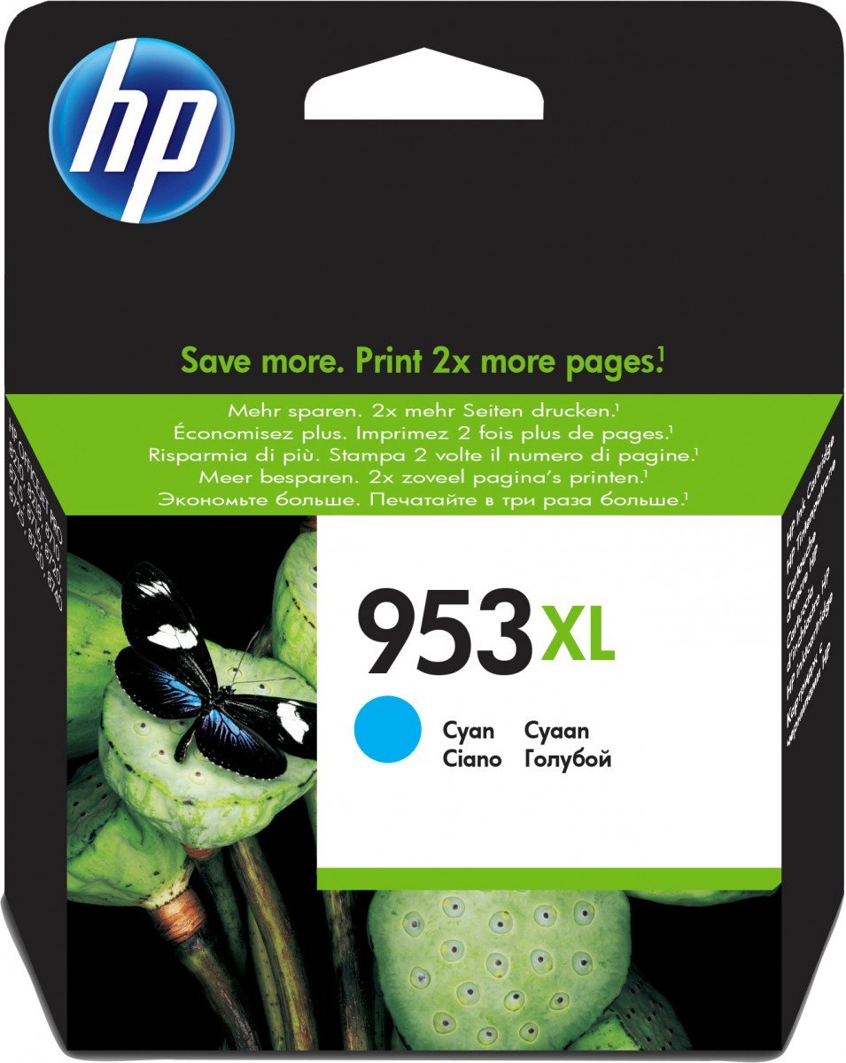 HP 953XL original High Yield Ink cartridge F6U16AE 301 Cyan Blister