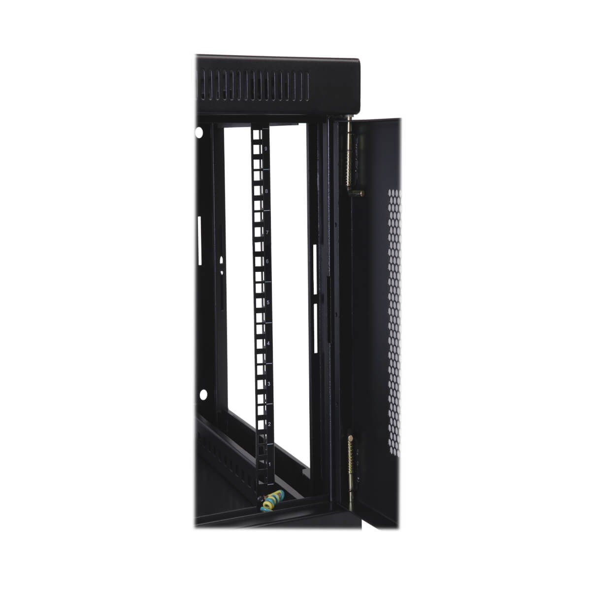 EATON TRIPPLITE 9U Wall Mount Rack Enclosure Server Cabinet w/ Door & Side Panels Rack cabinet wall mountable Black 9U 19