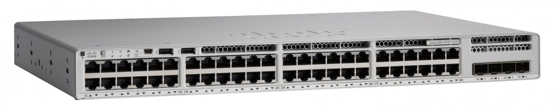 CISCO Catalyst 9200L 48-port Partial PoE 4 x 10Gbps NW Advantage