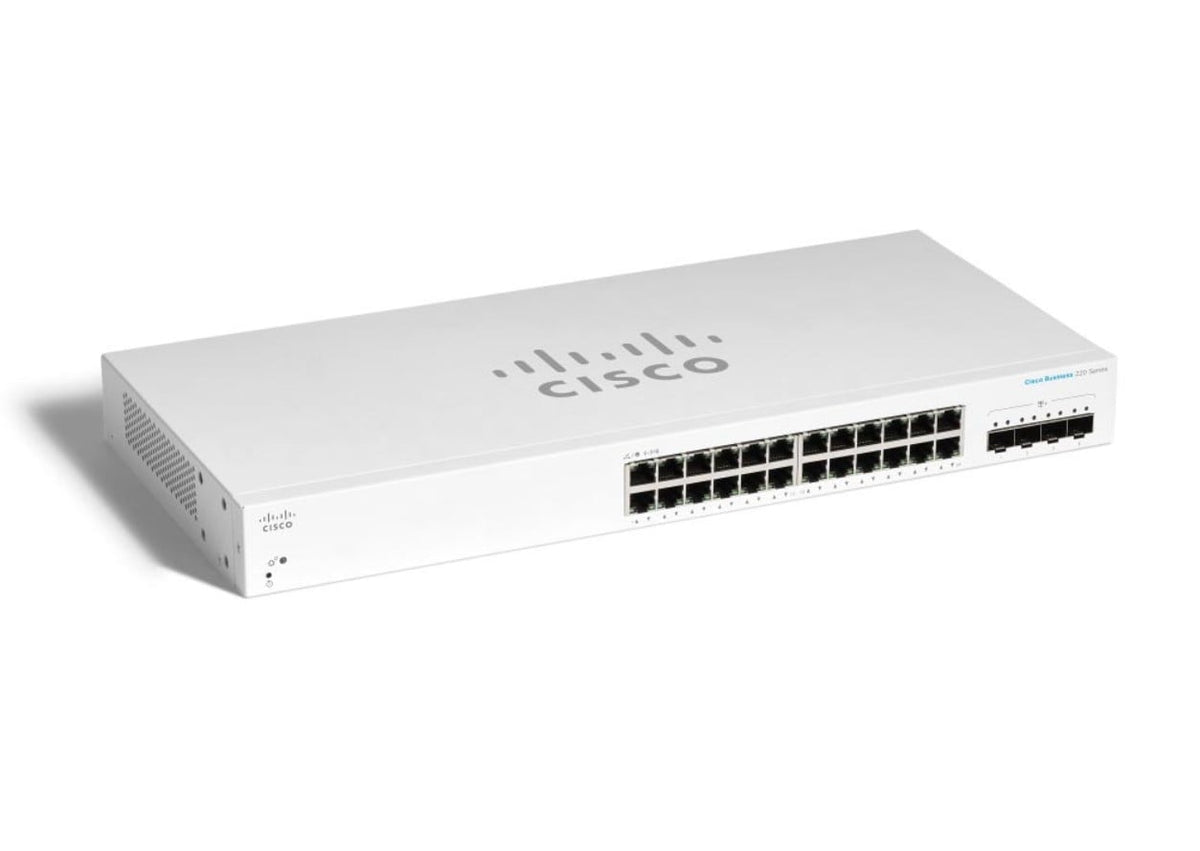 CISCO Business Switching CBS220 Smart 24-port Gigabit 4x10G SFP+ uplink