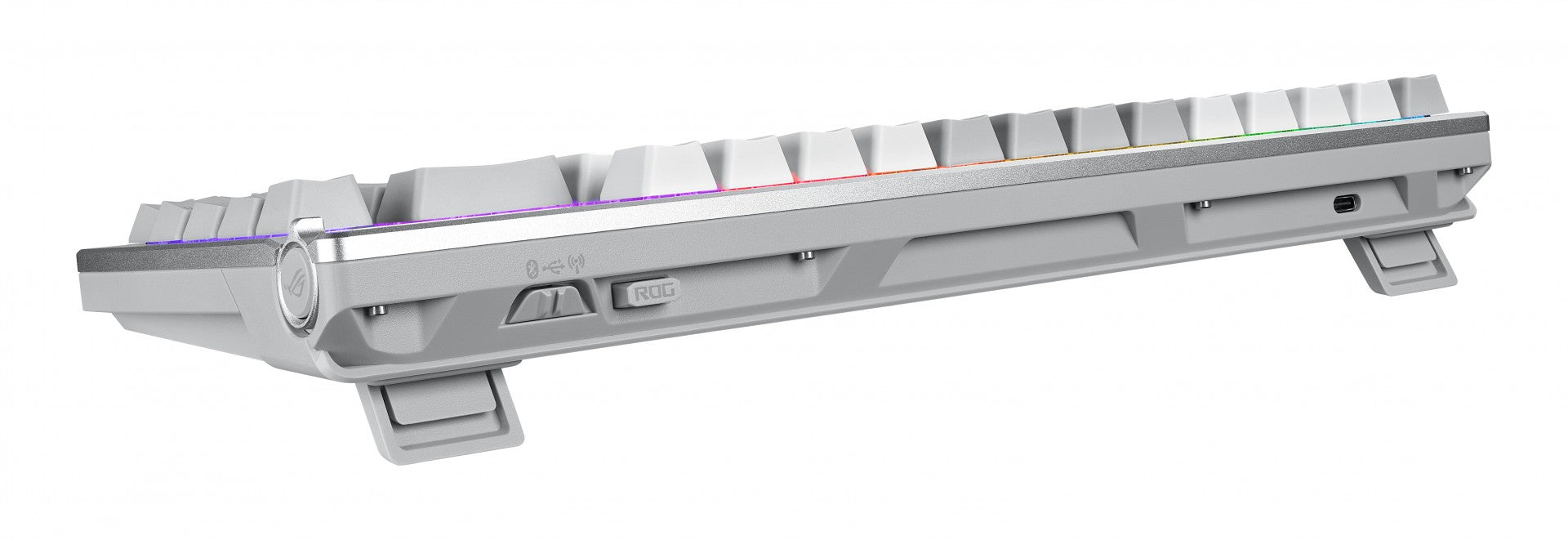ASUS ROG Azoth White clavier Gaming USB + RF Wireless + Bluetooth Blanc
