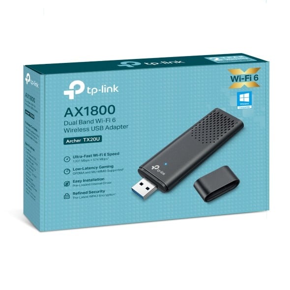 TP-LINK AX1800 Dual Band Wi-Fi 6 USB Adapter