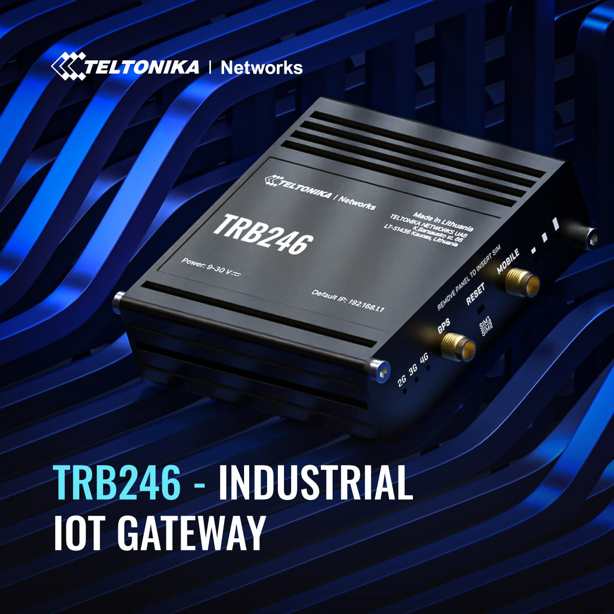 TELTONIKA NETWORKS TRB246 Industrial 4G IoT Gateway