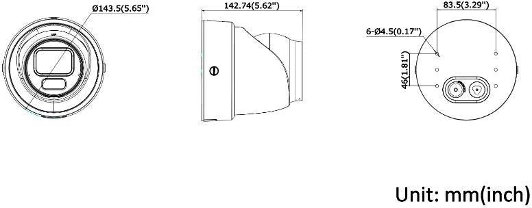 Hikvision Pro Series DS-2CD2H86G2H-IZSY(2.8-12MM)(EF) caméra de sécurité Tourelle Caméra de sécurité IP Extérieure 3840 x 2160 pixels Plafond/mur