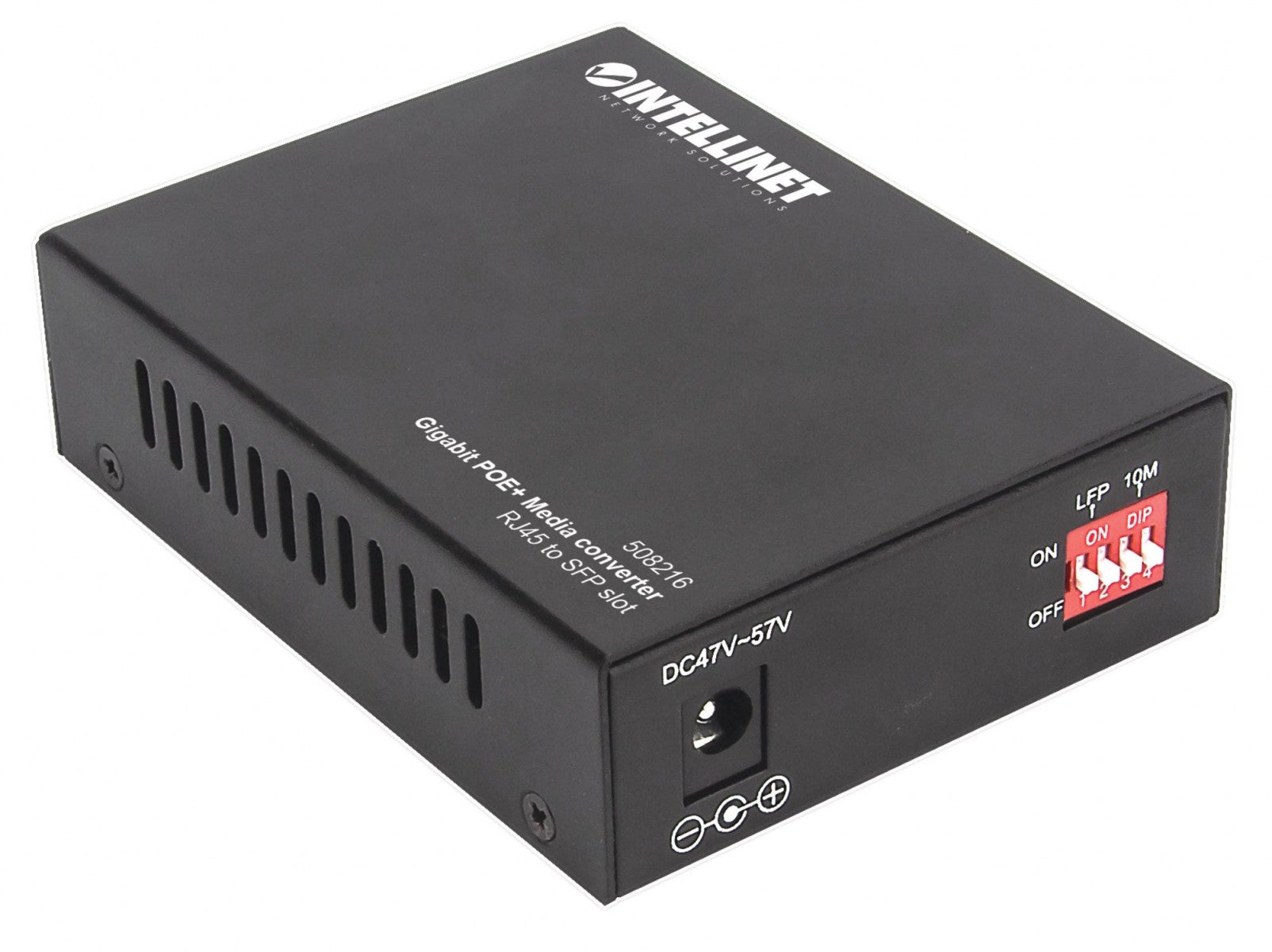 Intellinet 508216 convertisseur de support réseau 1000 Mbit/s Noir
