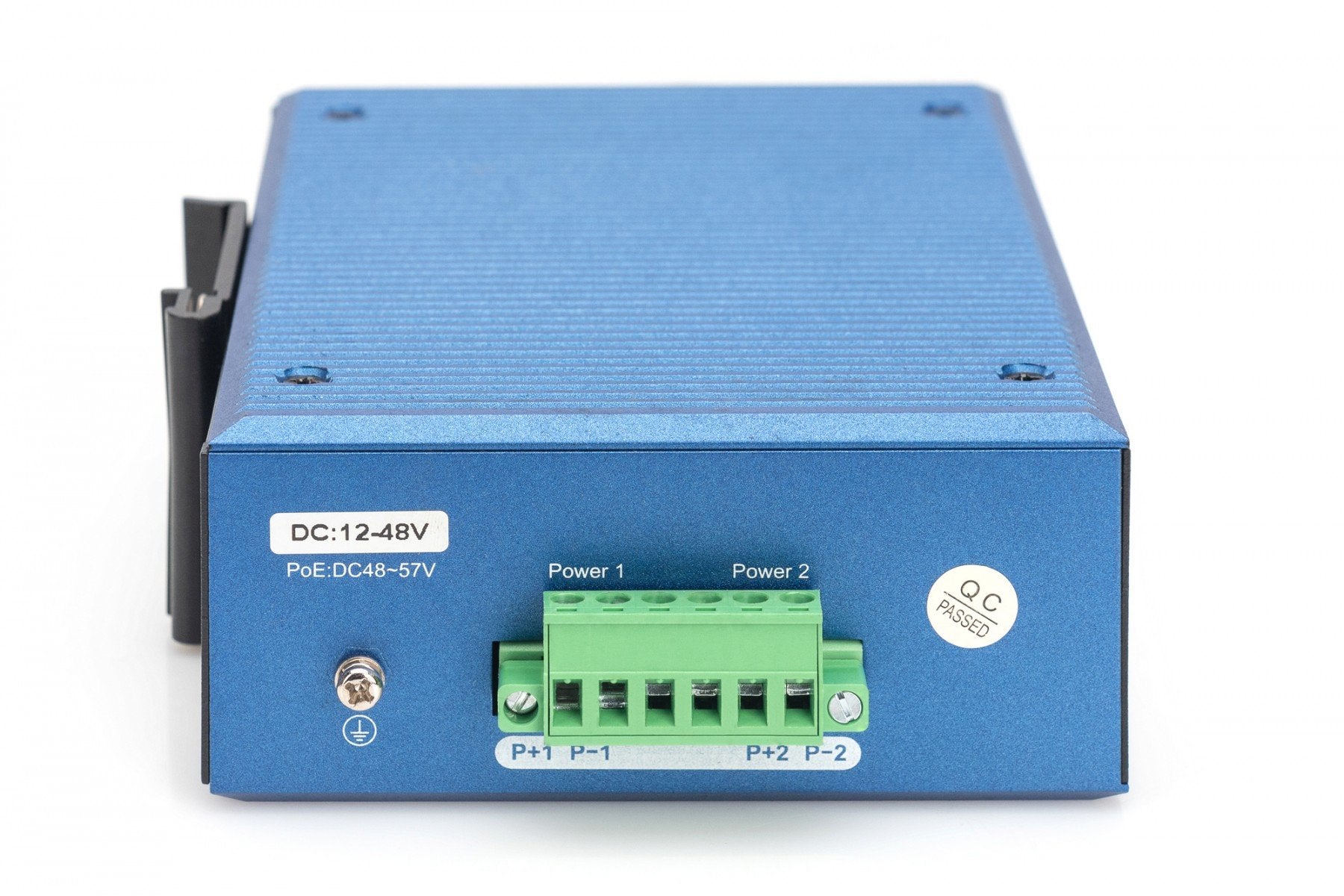 Digitus DN-651147 commutateur réseau Non-géré Fast Ethernet (10/100) Connexion Ethernet, supportant l'alimentation via ce port (PoE) Noir, Bleu