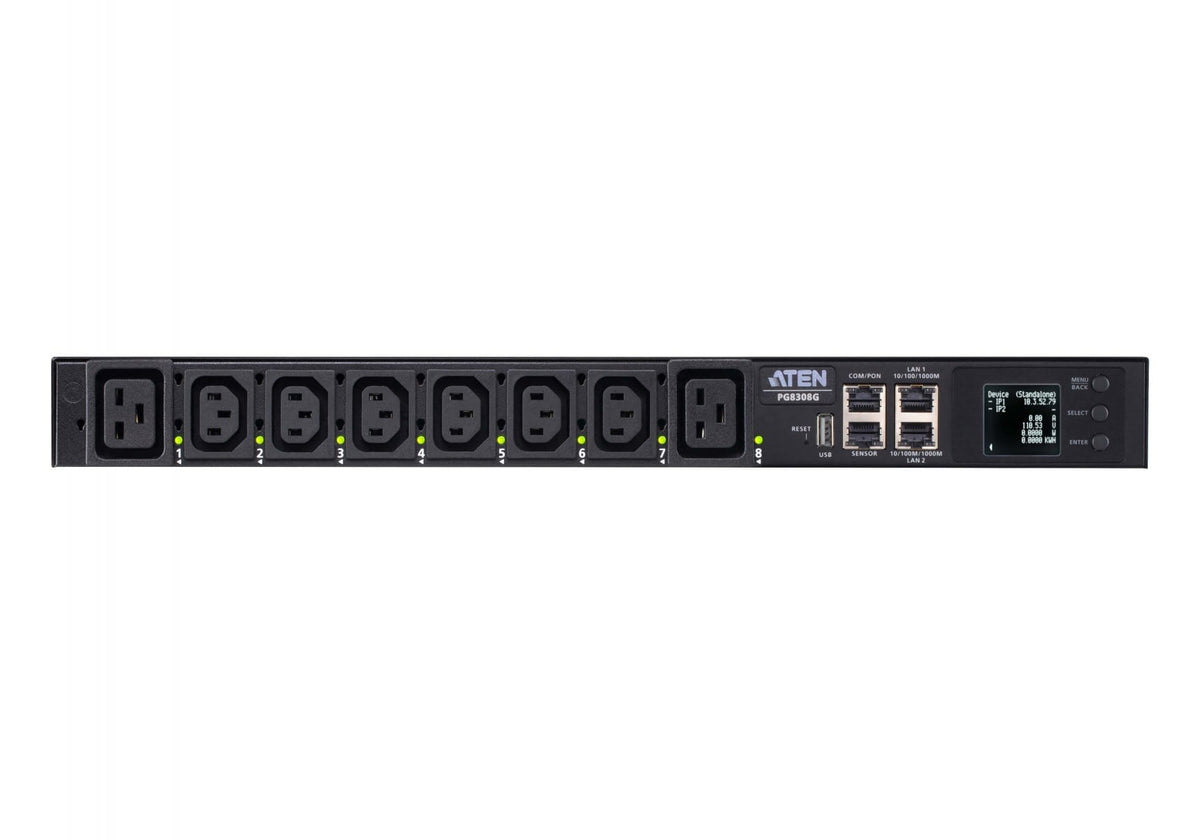 Aten PG8308G-AT 32A 8-Prise 1U Prise-Avec Mesure & Commutateure