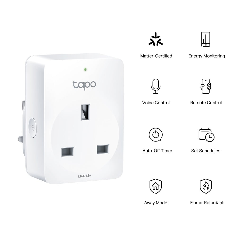 TP-LINK Mini Smart Wi-Fi Plug Energy Monitoring Matter