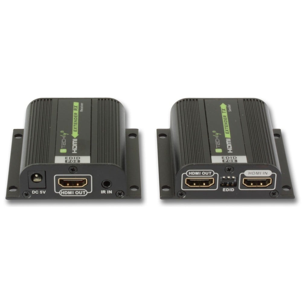 Techly IDATA EXT-E70POED Extendeur HDMI 1.4 1080p60Hz jusqu'a 40m sur Cat6 avec IR PoC