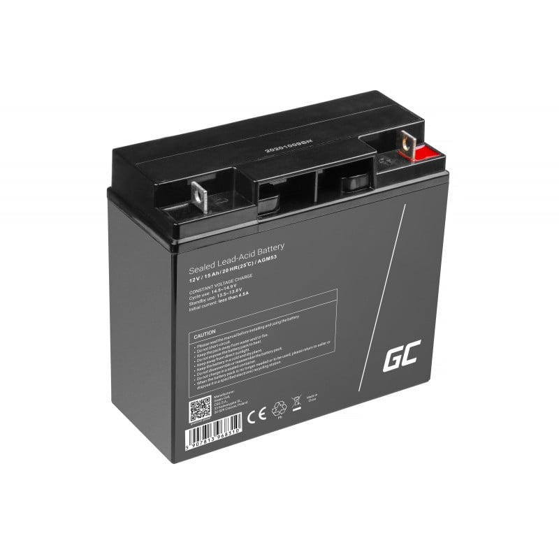Green Cell Battery AGM 12V 15Ah