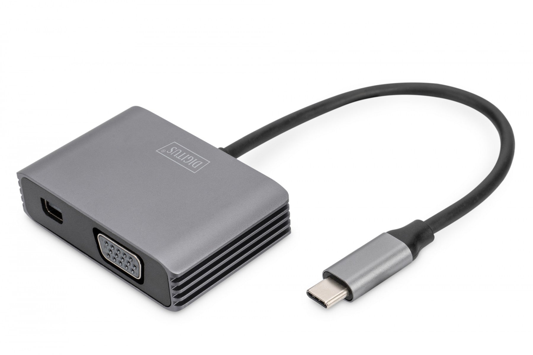 Digitus DA-70825 adaptateur graphique USB 4096 x 2160 pixels Gris