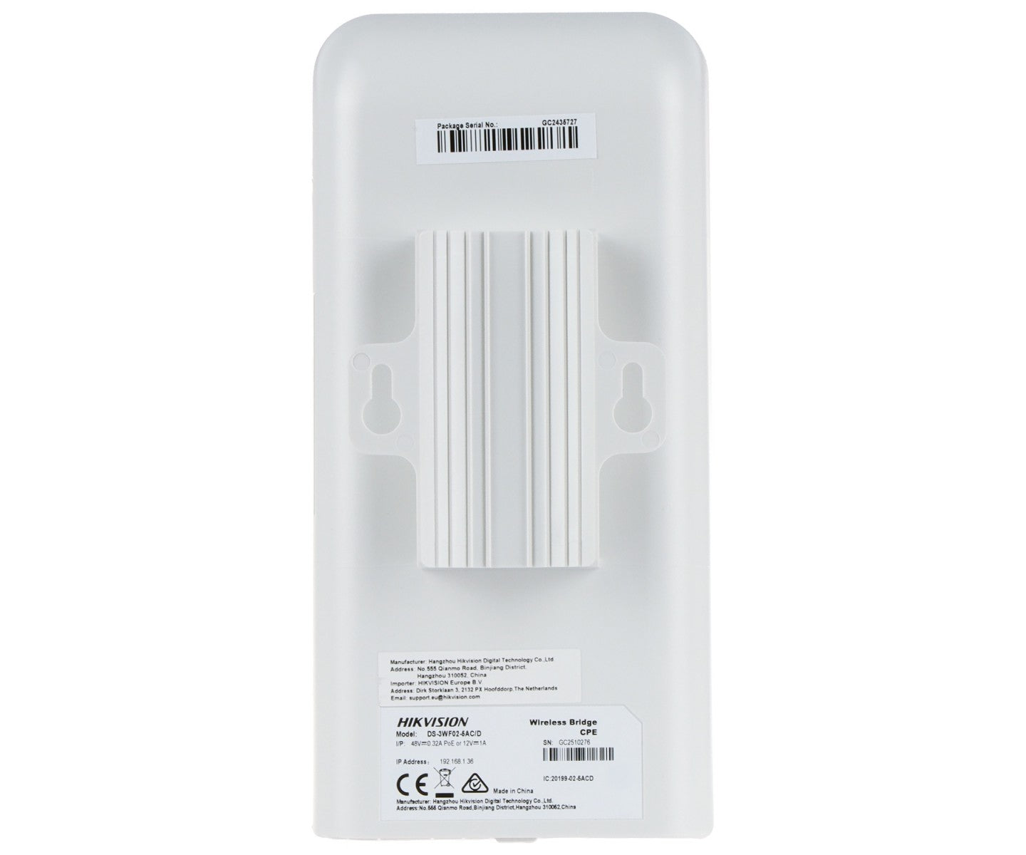 Hikvision DS-3WF02-5AC/D Pont sans fil