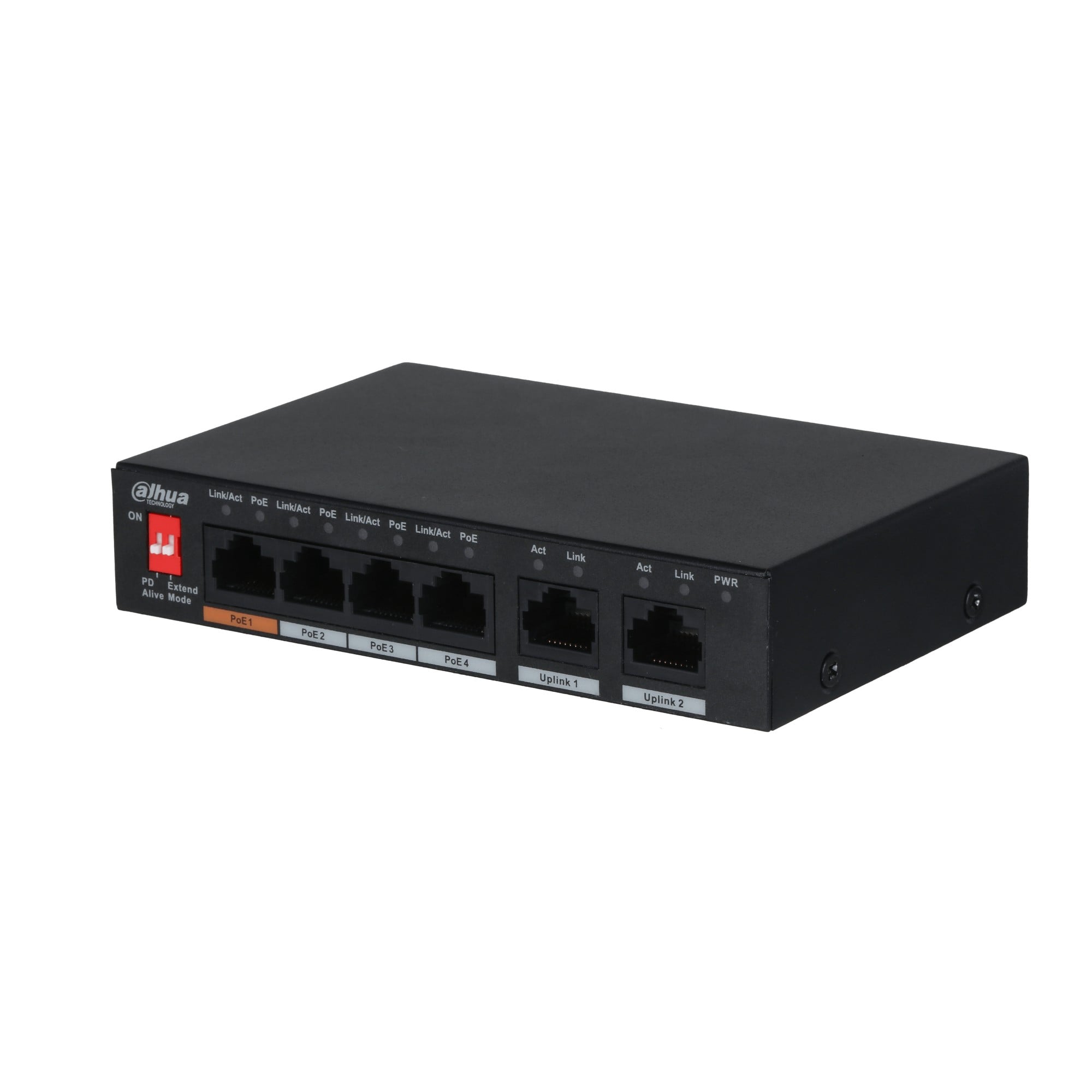 Dahua PFS3006-4ET-60-V2 Commutateur de bureau non géré 10/100Mbps a 6 ports avec 4 ports PoE