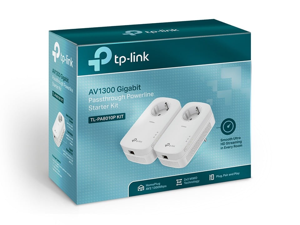TP-Link TL-PA8010P KIT Adaptateur réseau CPL 1300 Mbit/s Ethernet/LAN Blanc 2 piece(s)