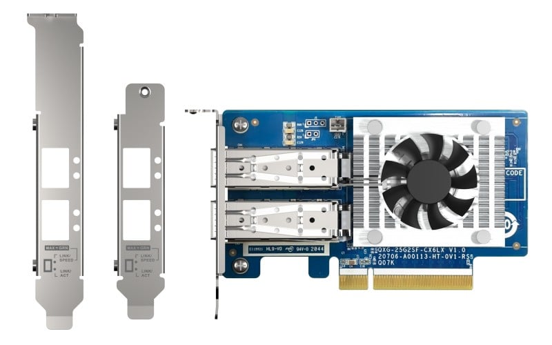 Dual-port SFP28 25GbE network expansion
