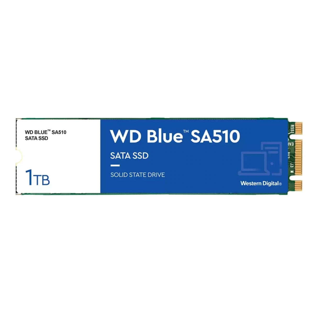 WD Blue SA510 SSD 1To M.2 2280 SATA III 6Gb/s internal single-packed POWERED BY SANDISK