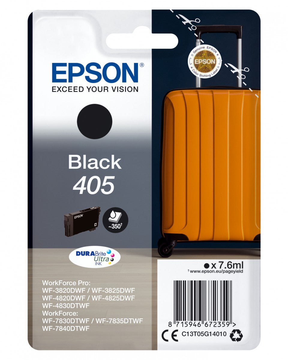 EPSON 4LB Singlepack Black 405 DURABrite Ultra Ink