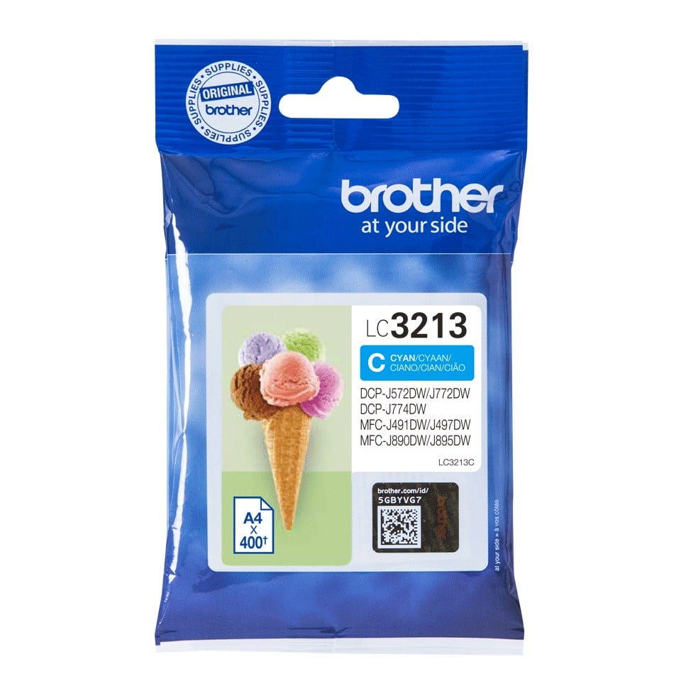BROTHER LC3213C High capacity 400-page cyan ink cartridge