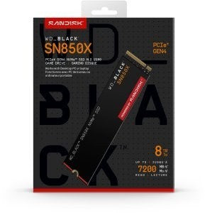 WD Black SN850X PCIe Gen 4 Gaming SSD 8To