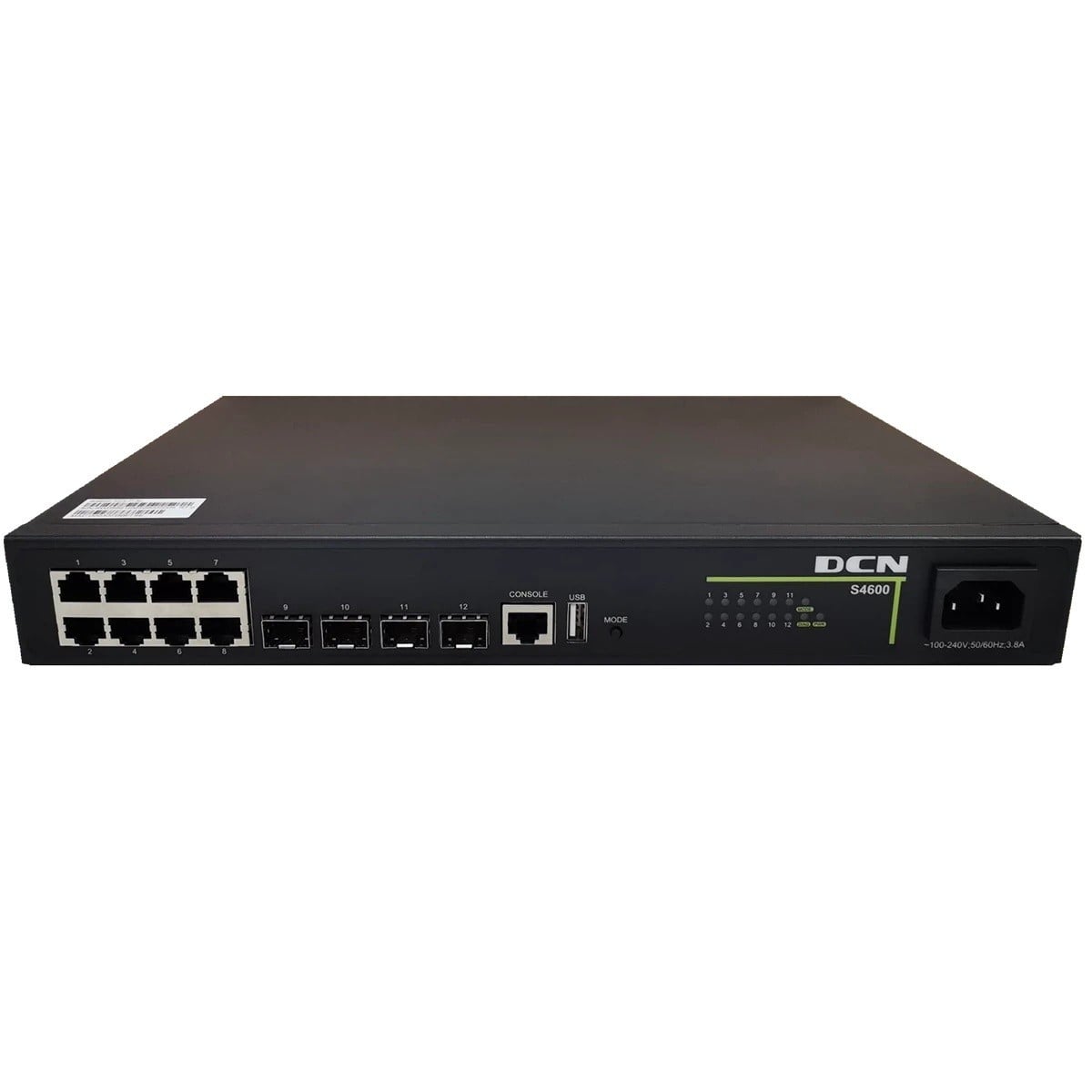 DCN Europe S4600-12X-P-SI 8x10/100/1000Base-T avec PoE+ (125W) + 4x1/10GBase-X SFP+