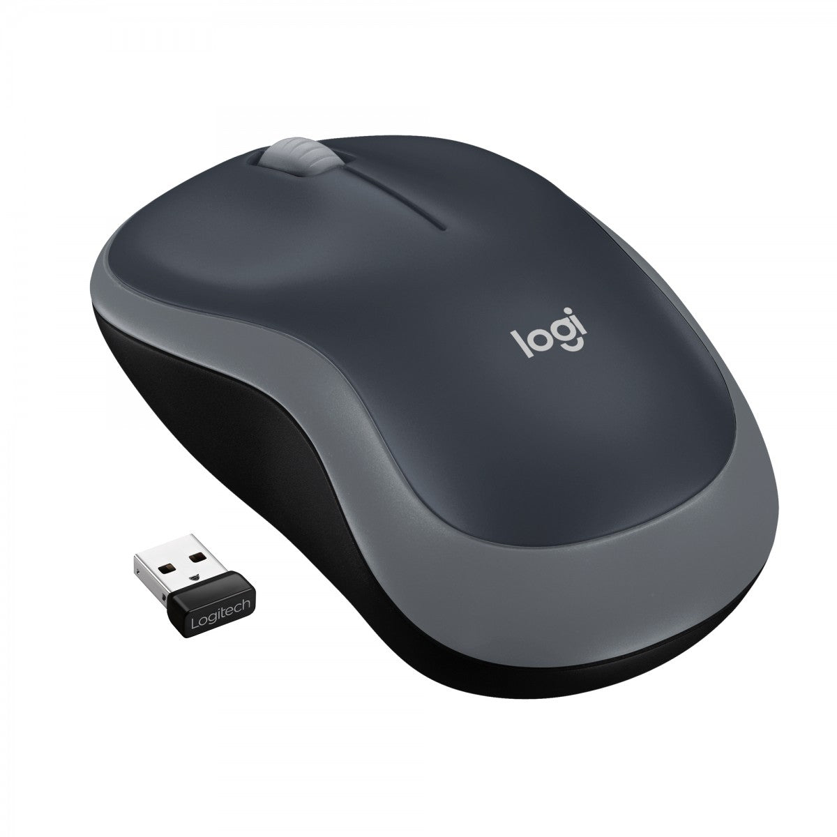 LOGITECH M185 Mouse optical wireless 2.4 GHz USB wireless receiver grey
