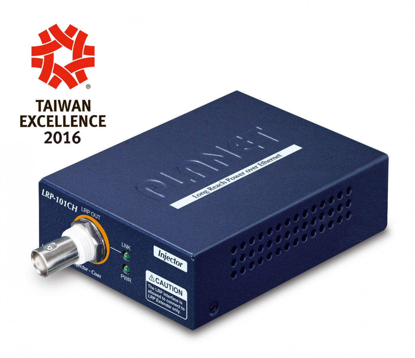 PLANET LRP-101C-KIT prolongateur réseau Émetteur et récepteur réseau Bleu 10, 100 Mbit/s