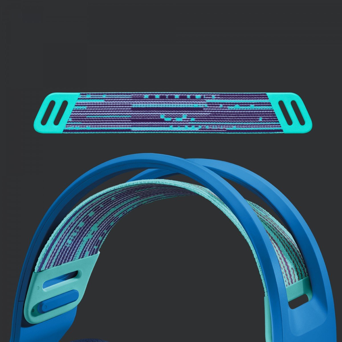LOGITECH G G733 LIGHTSPEED Wireless RGB Gaming Headset Headset full size 2.4 GHz wireless blue