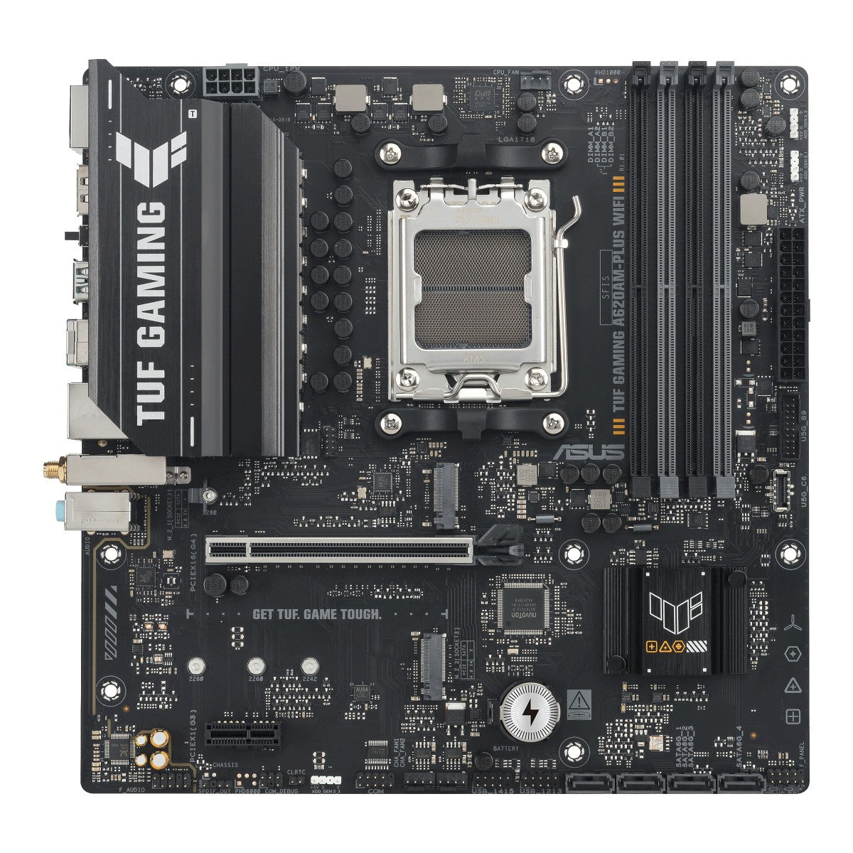 ASUS AMD A620A micro-ATX motherboard 4xDDR5 1xHDMI 2.1 2xDP 1.4 2xM.2 4xSATA