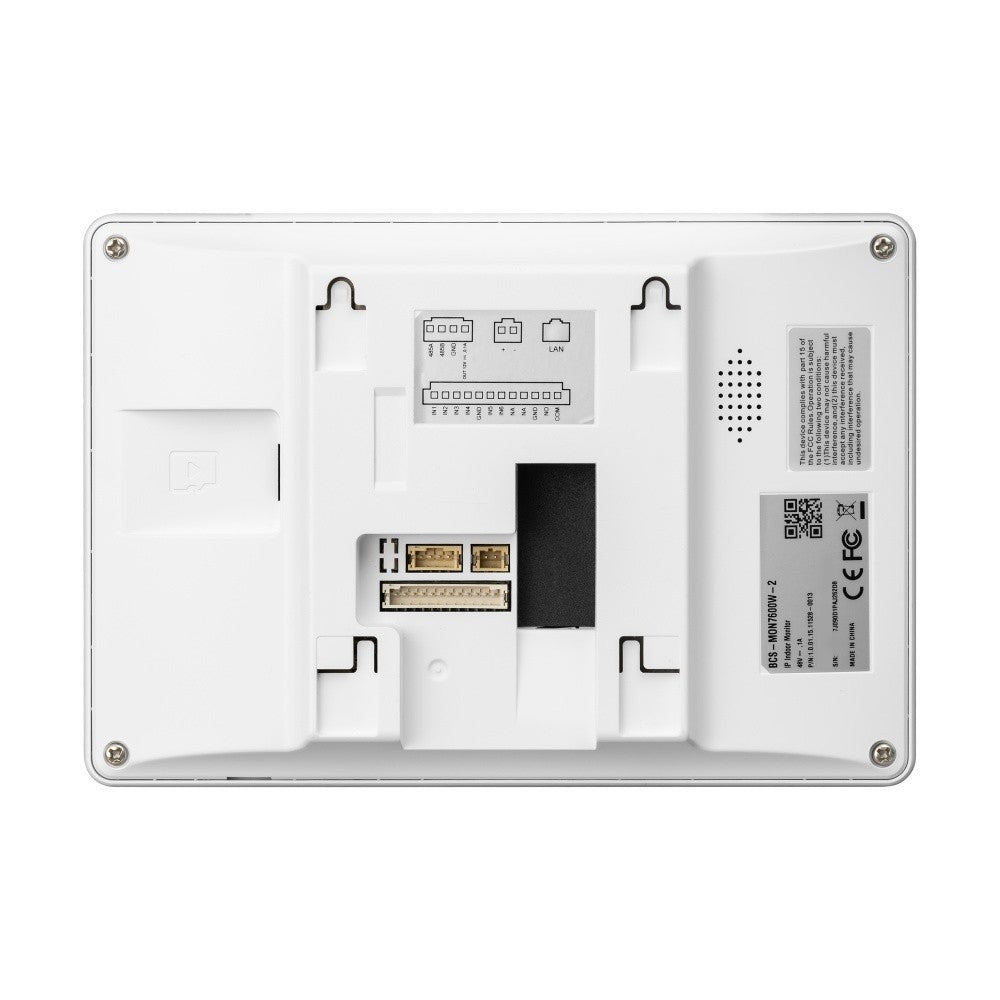 BCS BCS-MON7600W-2 Moniteur vidéo a double systeme avec interphone TCP/IP/SIP