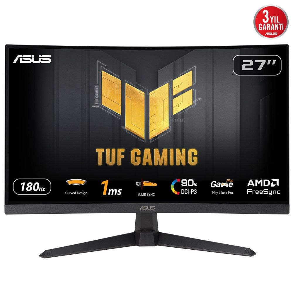 "ASUS TUF Gaming VG27VQ3B écran plat de PC 68,6 cm (27"") 1920 x 1080 pixels Full HD LCD Noir"